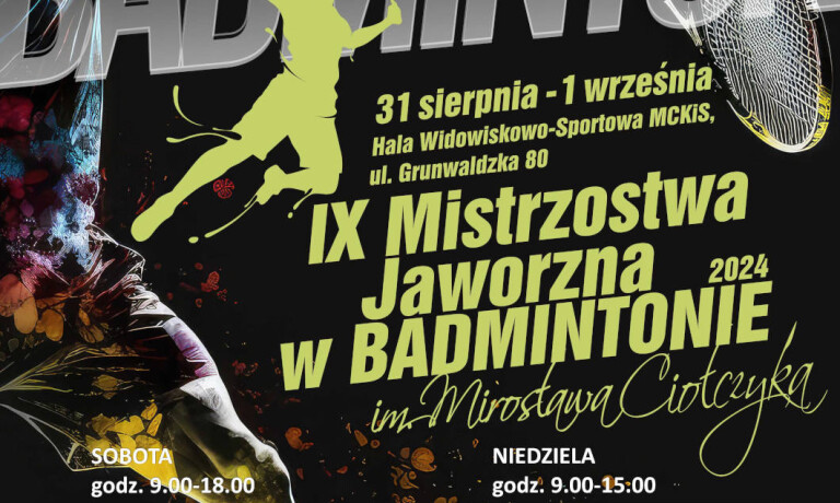 IX Mistrzostwa Jaworzna w Badmintonie